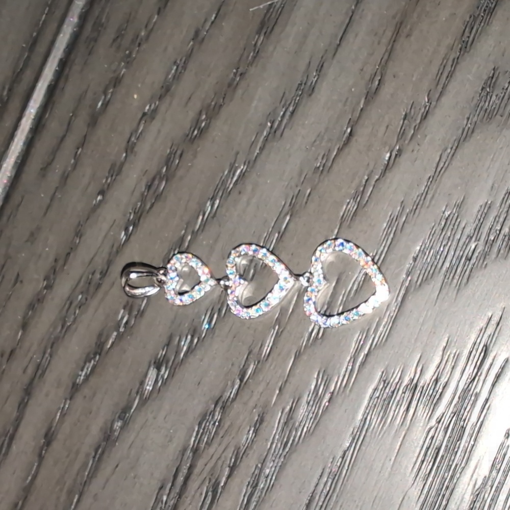 Silver Triple Heart Pendant